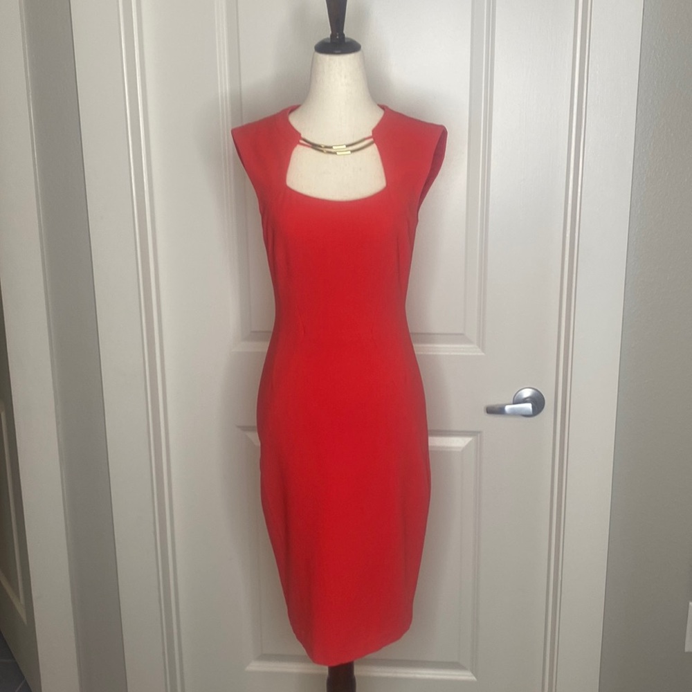 BCBG MaxAzaria Pink Sleeveless Dress Size 2